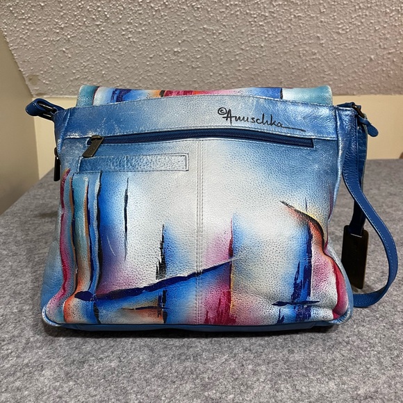 Anuschka Hand-Painted Leather Crossbody Bag - Picture 2 of 15